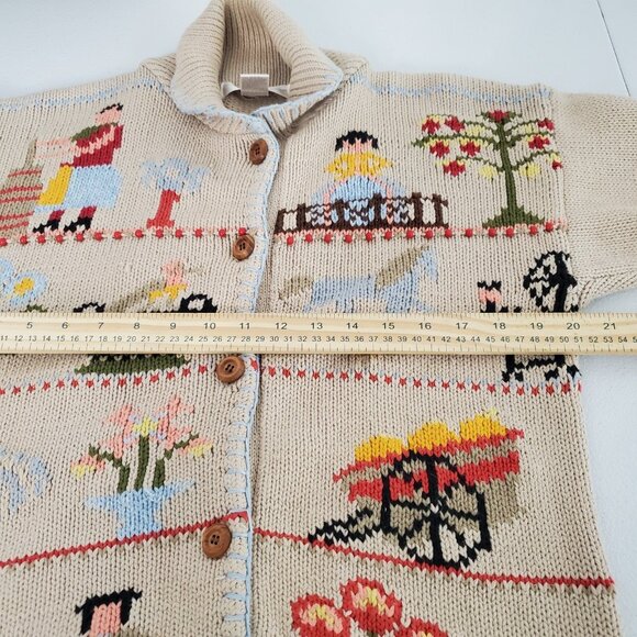 All Week Long Womens Homestead Farmhouse Amish Cardigan Size M Cottage Core - Picture 9 of 11